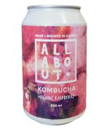 All About Kombucha Organic Raspbery Can 330ml