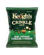 Keogh's Crinkle Cut Crisps - Irish Cheddar and Red Onion 45g
