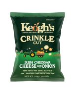 Keogh's Crinkle Cut Crisps - Irish Cheddar and Red Onion 125g