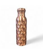 Bodhi Copper Water Bottle Hammered Finish 800ml