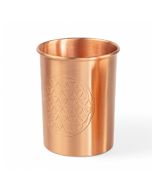 Bodhi Copper Cups Etched Flower of Life Design 2pcs