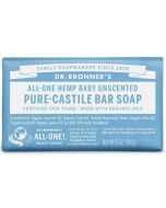 Dr Bronner’s Baby Unscented Pure Castile Bar Soap (140g)