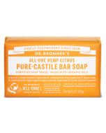 Dr Bronners Hemp Citrus Orange Pure Castile Bar Soap