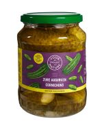 Large Organic Sugar Free Pickled Gherkins Your Organic Nature (670g)