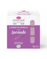 Emma Noel Lavender Soap Organic 3x150g Bars