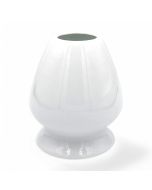 Matcha Passion Ceramic Matcha Whisk Holder 'Kusenaoshi' White