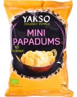 Yakso Organic Mini Papadums 75g