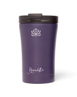 Bodhi Stainless Vacuum Travel Mug 'Namaste' Design Purple 280ml
