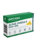Optiyou Algae Omega-3 DHA + EPA 60 Vegan Softgels