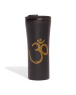 Bodhi OM Stainless Steel Vacuum Mug Black 480ml