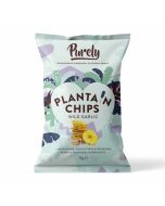 Purely Plantain Chips Wild Garlic 75g