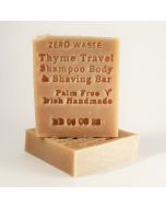 Palm Free Irish Soap, Shampoo, Body and Shaving Thyme Travel Bar 