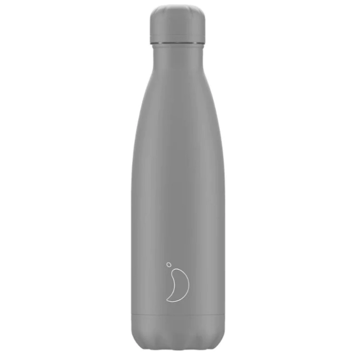 Chilly's Matte Mono Grey Insulated Water Bottle 500ml
