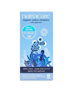 Natracare Organic Cotton Tampons with applicator - Super