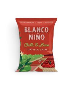 Blanco Nino Chilli and Lime White Corn Tortilla Chips 45g