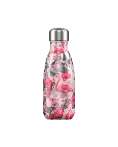 Chilly's Pink Flamingo Insulated Water Bottle 260ml