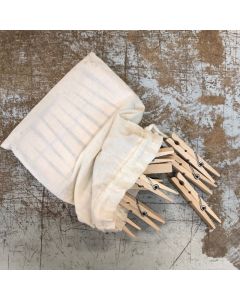 20 Beech Clothes Pegs in a Bag