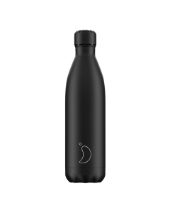 Chilly's Matte Black Insulated Water Bottle 500ml