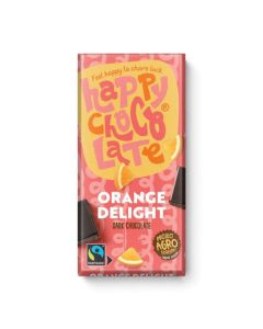 Happy Chocolate Orange Delight Dark Chocolate Organic 100g