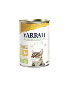Yarrah Cat Food Chicken Chunks Organic 405g