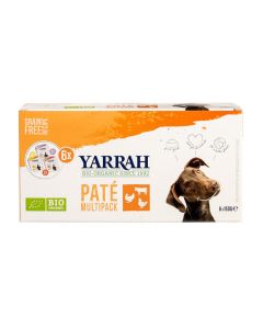 Yarrah Organic Pâté Multipack Dog Food Grain-free (6 x 150g)