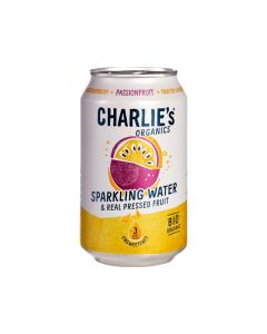 Charlie's Organic Sparkling Water with Passionfruit  330 ml