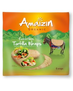 Amazin Organic Extra Fibre Tortilla Wraps (6 pcs) 