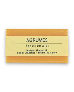 Savon du Midi Argumes Orange & Grapefruit Shea Soap Organic 100g