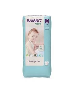 Bambo Nature Nappies Size 3 Tall Bag (52 Nappies)