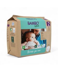 Bambo Nature Nappies Size 2  (30 pcs)