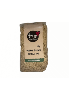 True Natural Goodness Basmati Rice Brown Organic 500g front