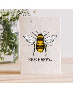 Plantable Seed Card - Bee Happy