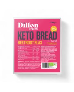 Dillon Organic Keto Bread Beetroot Flax Gluten Free 250g