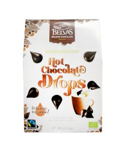 Belvas Dark Hot Chocolate Drops Organic 120g