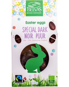 Belvas Organic Fairtrade Special Dark Chocolate Easter Eggs 100g