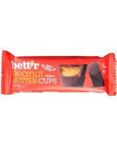Bett'r Organic Peanut Butter Cups 3 pieces