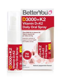 BetterYou Dlux 3000iu Vitamin D + K2 Spray (12ml / 90 sprays)