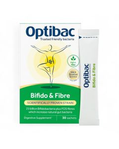 OptiBac Probiotics Bifidobacteria & Fibre 30 Sachets