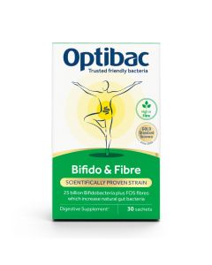 OptiBac Probiotics Bifidobacteria & Fibre 30 Sachets