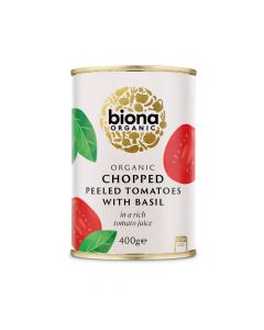 Biona Organic Chopped Peeled Tomatoes with Basil (400g)
