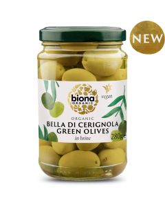 Biona Green Olives Bella Di Cerignola Organic 280g