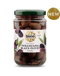 Biona Peranzana Black Olives Organic 280g