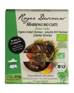Roger Descours Cooked & Peeled Organic Chestnuts (200g)