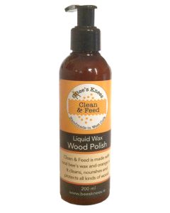 Bee’s Knees Clean & Feed Liquid Wax Wood Polish 200ml
