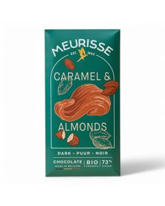 Meurisse Caramel & Almonds Dark Chocolate 100g