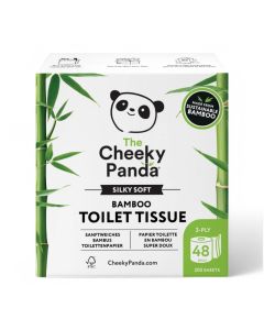 The Cheeky Panda Silky Soft Sustainable Bamboo Toilet Tissue 4 Rolls
