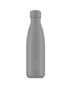 Chilly's Matte Mono Grey Insulated Water Bottle (500ml) (Default)