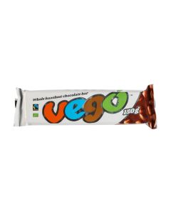 Vego Organic Fair Trade Vegan Chocolate with Hazelnuts (150g)