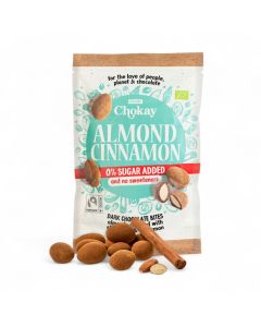 Chokay Cinnamon Chocolate Almonds 0% Sugar Organic 85g