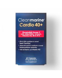 Cleanmarine Cardio 40+ 607mg Krill Oil Blend 60 Caps
